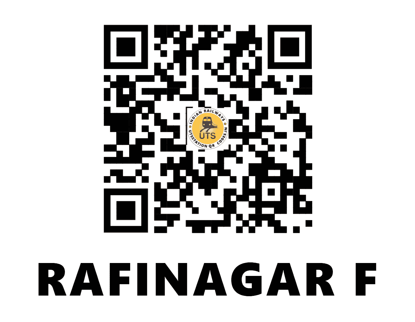 UTS QR Code for RAFINAGAR F - RFR - NE (UTTAR PRADESH)